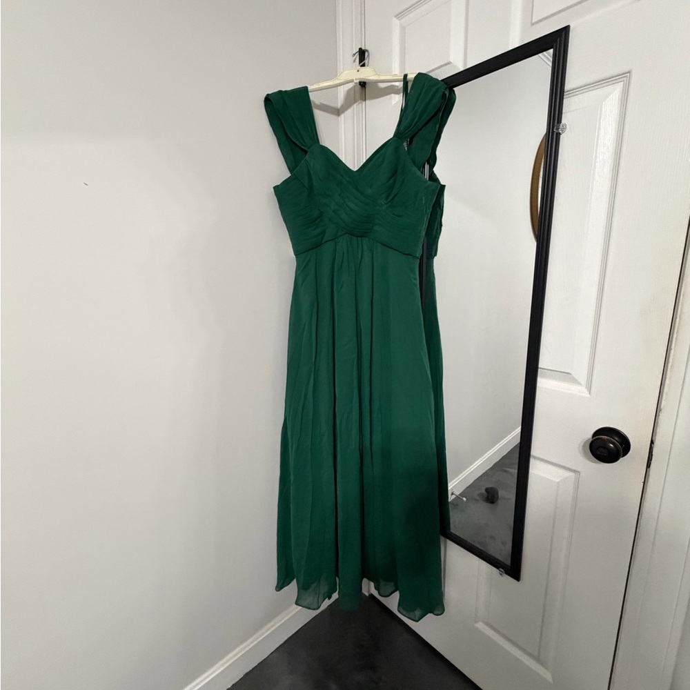 Chic Forest Green Wedding Dress